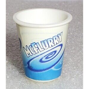 intage McDonald's McFlurry 2" Toy Cup Plastic Mini Collectible Retro Promo